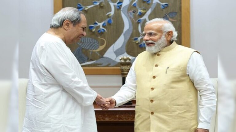 লোকসভা ভোটে তৃতীয় ফ্রন্ট হবে না, মোদির সঙ্গে সাক্ষাতের পর দাবি নবীনের|| PM Modi meets Naveen Patnaik
