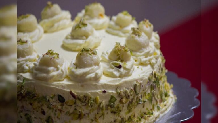 puja special recipe rasmalai cake