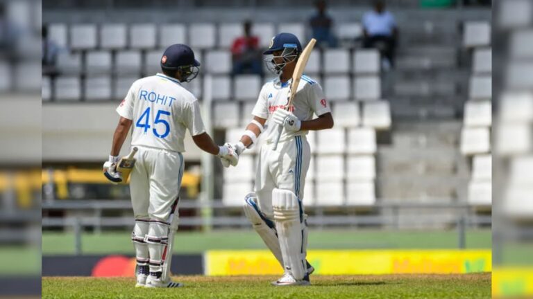 দ্বিতীয় টেস্ট জয়ের আগেই বিরল কৃতিত্ব ভারতের, ৫টি নতুন রেকর্ড গড়লেন রোহিত-যশস্বী India vs West Indies 2023 Team India s Rohit Sharma Yashasvi Jaiswal already set 5 new records in IND vs WI 2nd Test sup