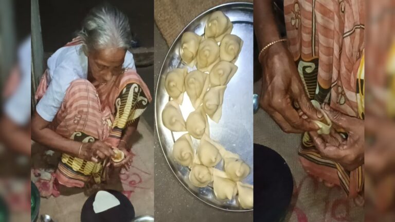 This old woman has gained popularity by making Singara for a long time!