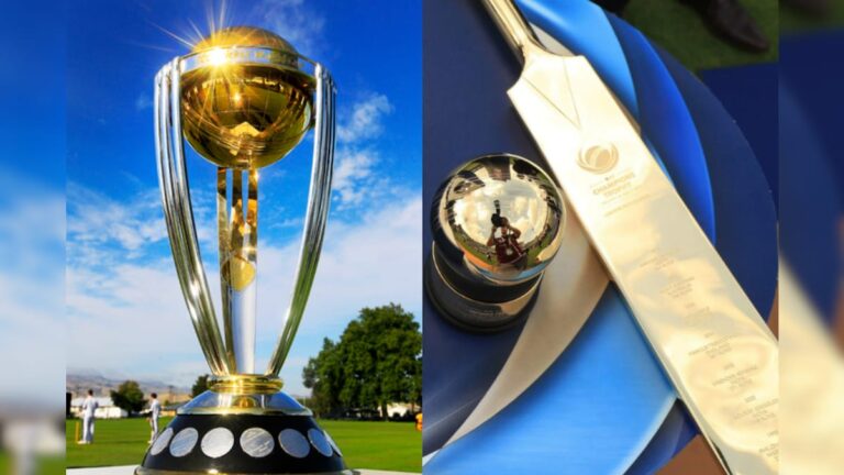 ওডিআই বিশ্বকাপ সবথেকে বেশিবার সোনার ব্যাট জিতেছে কোন দেশ? দেখে নিন এক ঝলকে Knowledge Story ODI World Cup 2023 Which country won the golden bat most times in World Cup history Trending GK Quiz Contest ICC World Cup 2023 sup