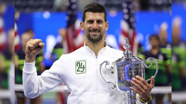 ২১-এর বদলা ২৩-এ, মেদভেদেভকে হারিয়ে ইউএস ওপেন জয়, জোকোভিচের ঝুলিতে ২৪-তম গ্র্যান্ডস্ল্যাম Novak Djokovic won his 24th Grand Slam after defeat Daniil Medvedev in US Open 2023 Mens Single Final sup