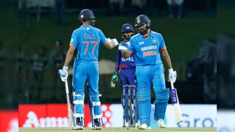 রোহিত-গিলের ব্যাটিং তাণ্ডবে ১০ উইকেটে জয়, নেপালকে হারিয়ে এশিয়া কাপের সুপার ফোরে ভারত India vs Nepal match Highlights Rohit Sharma Shubman Gill Scored half century India beat Nepal by 10 wickets qualified Super Four of Asia Cup 2023 sup