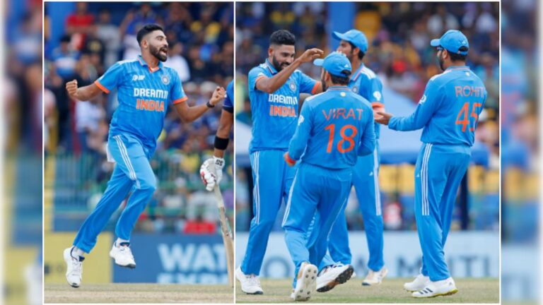 এক ওভারে চার উইকেট, মহম্মদ সিরাজের আগুনে বোলিংয়ে ‘ধ্বংস’ শ্রীলঙ্কার ব্যাটিং অর্ডার India vs Sri Lanka Asia Cup 2023 Final Mohammed Siraj Takes 5 Wickets in two overs Sri Lanka Innings derailed sup