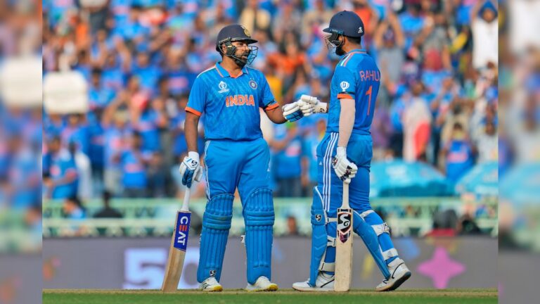 খোঁচা খাওয়া ইংল্যান্ডের কাছে জব্দ টিম ইন্ডিয়া! ২৩০ রানও উঠল না ভারতের ICC World Cup 2023 India vs England Live Updates Rohit Scored 87 Runs Indian Team Set 230 Runs Target for England in IND vs ENG ODI World Cup 2023 sup