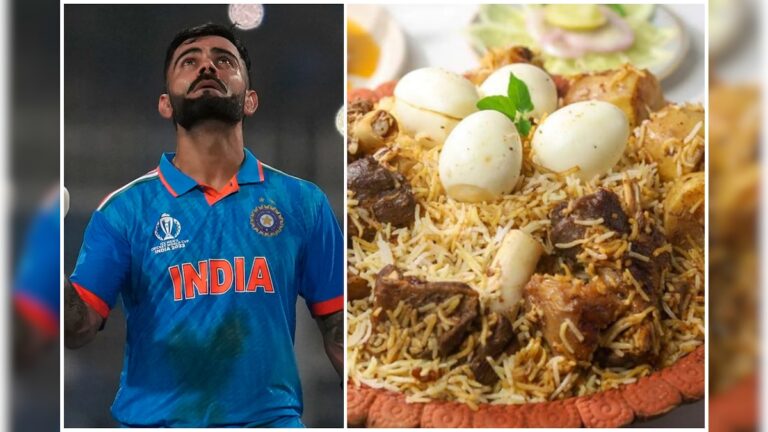 কোহলির শতরানের সেলিব্রেশন, বিনামূল্যে খাওয়ানো হচ্ছে বিরিয়ানি, জেনে নিন কোথায় ICC World Cup 2023 One Biryani Shop owner gives Free Biryani for celebrate Virat Kohli s 49th ODI Century sup
