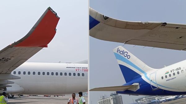 Indigo flight hits Air India Express: কলকাতা এয়ারপোর্টে দাঁড়িয়ে থাকা বিমানে ধাক্কা ইন্ডিগোর! ২ পাইলটকে বসিয়ে দিল DGCA