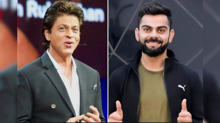 শাহরুখ খানের ‘জামাই’ বিরাট কোহলি! স্বয়ং ‘জওয়ানের’ মন্তব্যে তোলপার Jawan star Shah Rukh Khan comments goes viral SRK calls Virat Kohli like his son in law sup