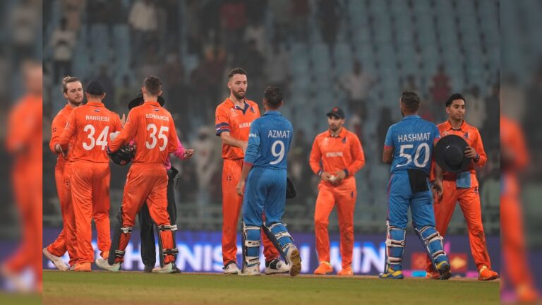 আফগানিস্তান-নেদারল্যান্ডস ম্যাচে ঘটল এমন কাণ্ড যা ওডিআই ক্রিকেটের ইতিহাসে আগে ঘটেনি ICC World Cup 2023 Afghanistan vs Netherlands first time 4 of the top 5 batters have been run out in an in innings of ODI Cricket History see Viral Video sup